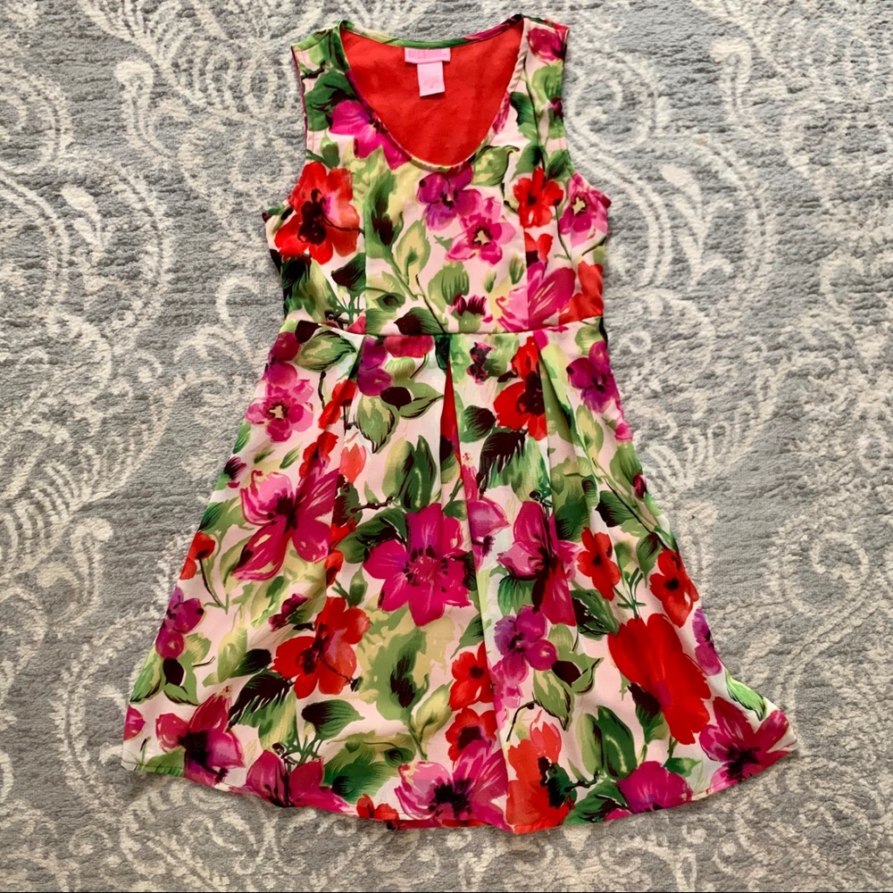 Red Floral Dress